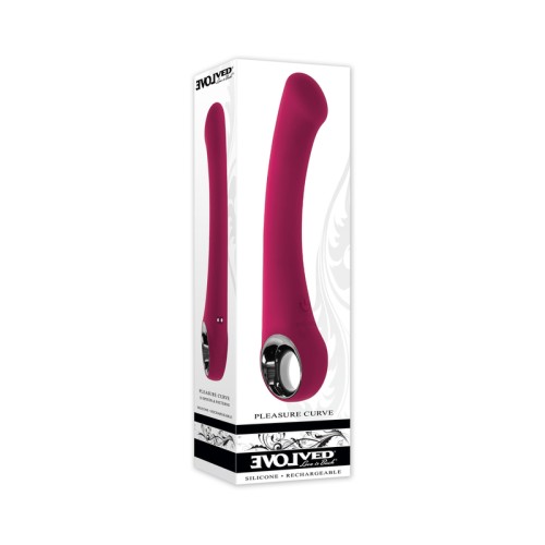 Evolved Pleasure Curve G-spot Vibrator Burgundy