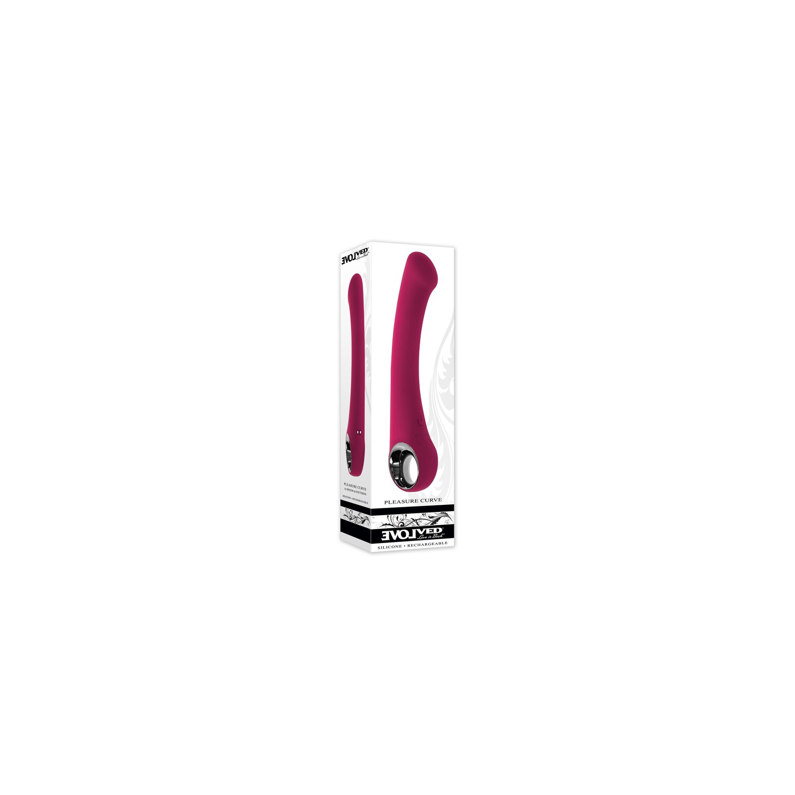 Evolved Pleasure Curve Vibrador para Punto G Burdeos