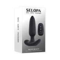 Plug Vibrante Selopa Belleza Negra para Juego Anal