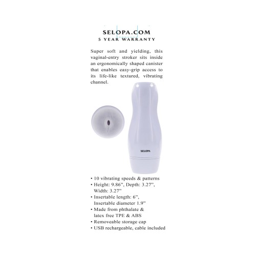 Selopa Pleasure Can White Stroker