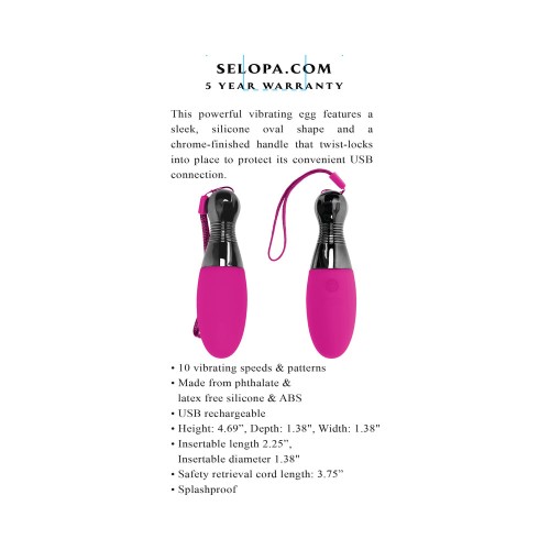 Selopa Companion Huevo USB Rosa