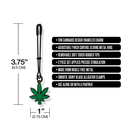 Stoner Vibes Adjustable Tweezer Nipple Clamps for Playful Sensation