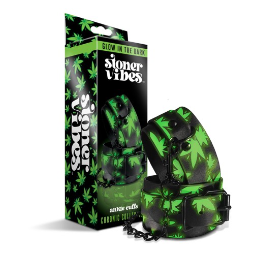 Stoner Vibes Chronic Glow Ankle Cuffs - Adjustable Restraint