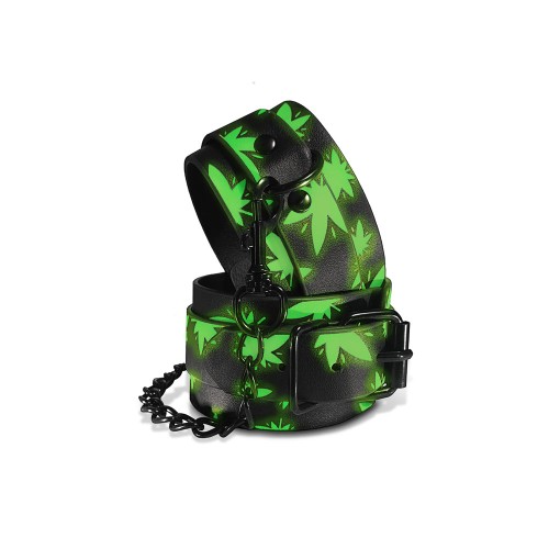 Stoner Vibes Chronic Glow Ankle Cuffs - Adjustable Restraint