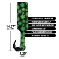 Glow in the Dark Cannabis Paddle for Kinky Fun