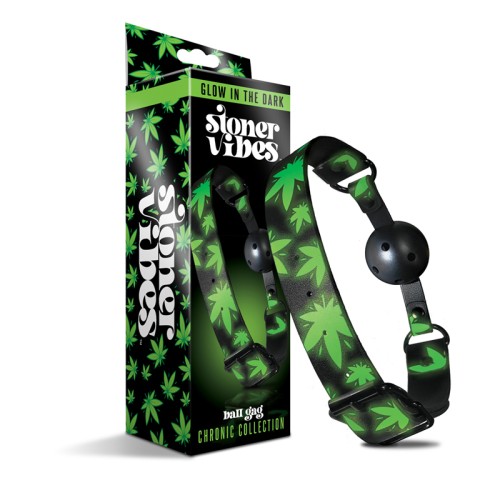 Stoner Vibes Glow in the Dark Breathable Ball Gag