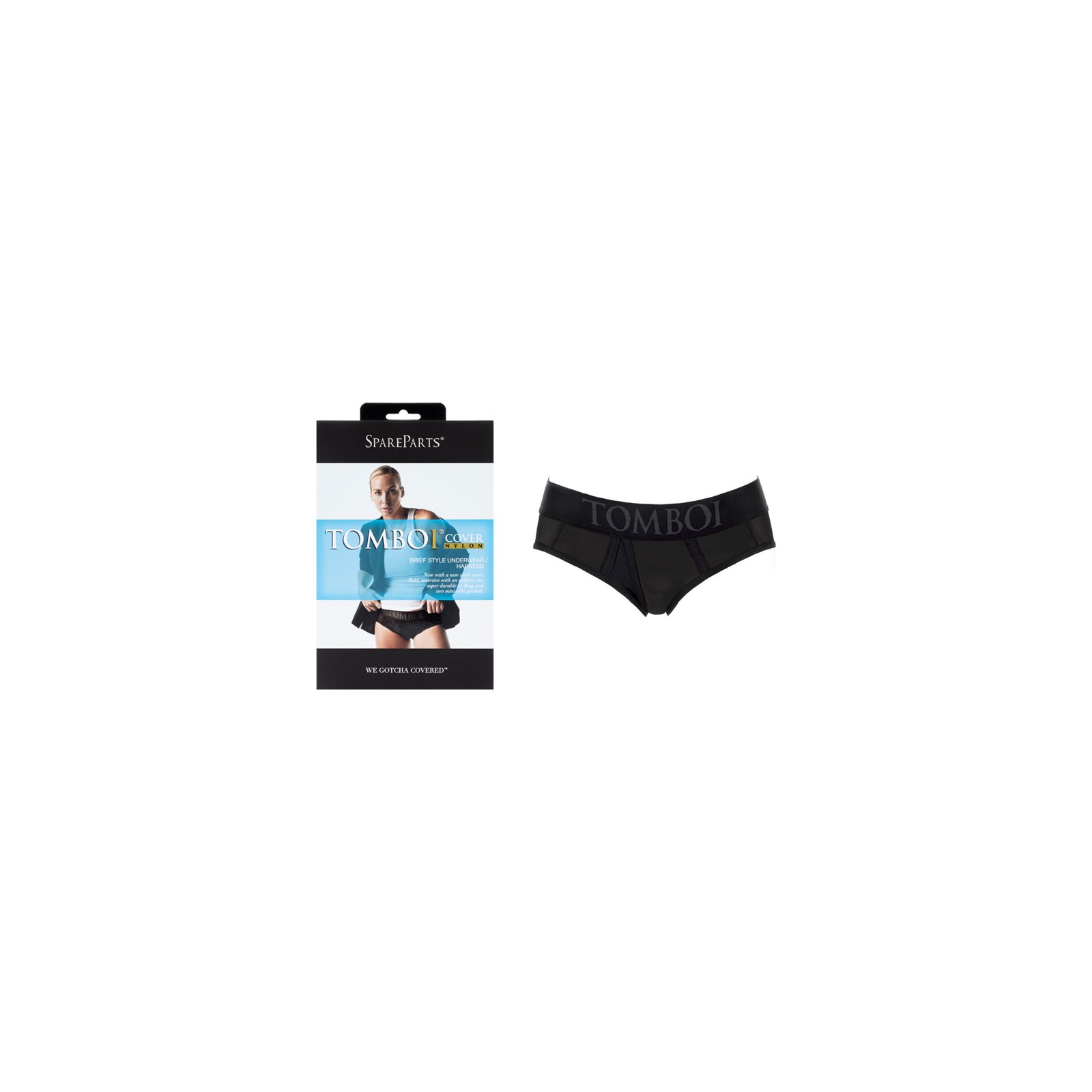 SpareParts Tomboi Brief Style Harness - XS Black