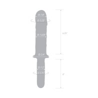 Glas Double Ended Dildo 11 inch Girthy Dildo with Handle