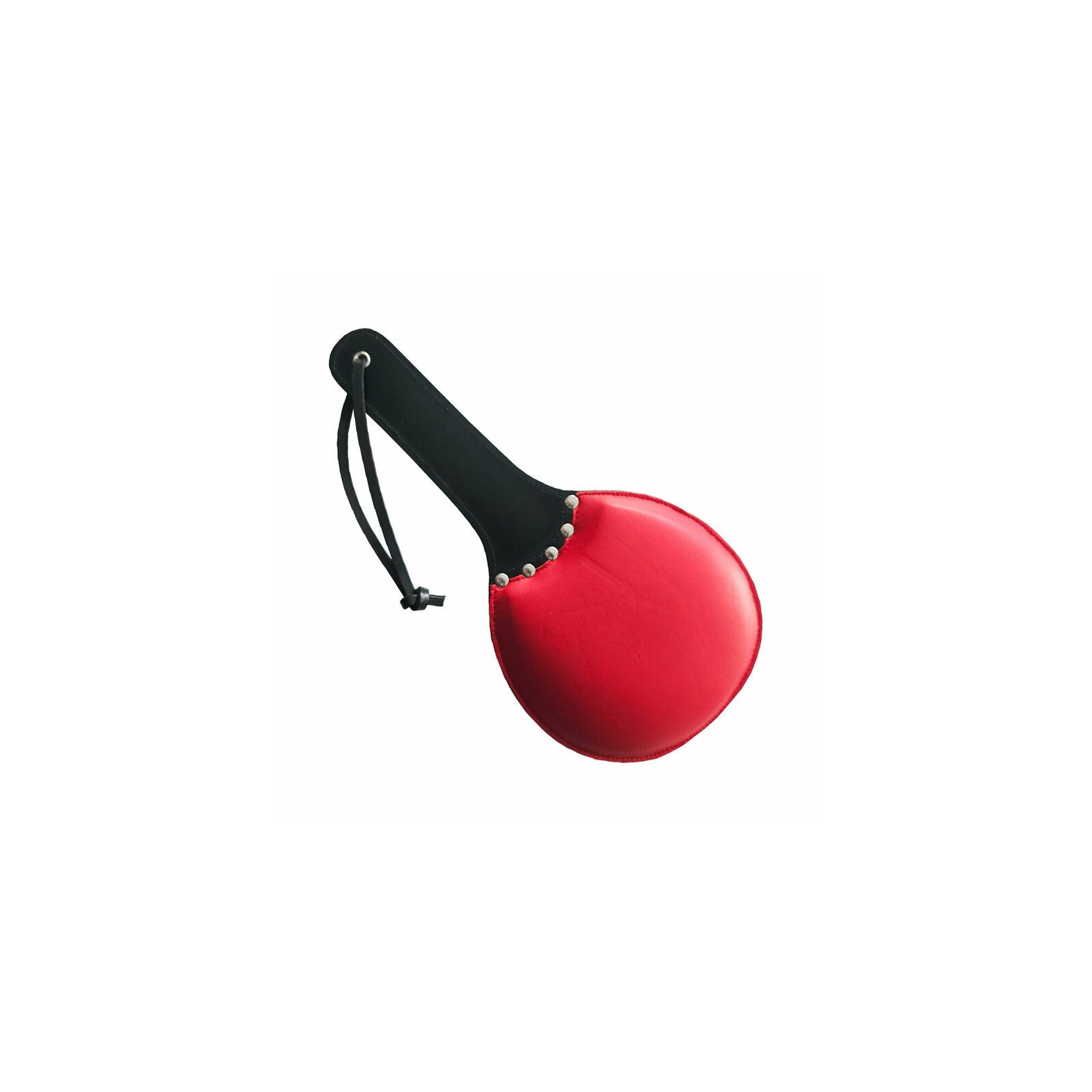 Rouge Leather Padded Ping Pong Paddle Black/Red