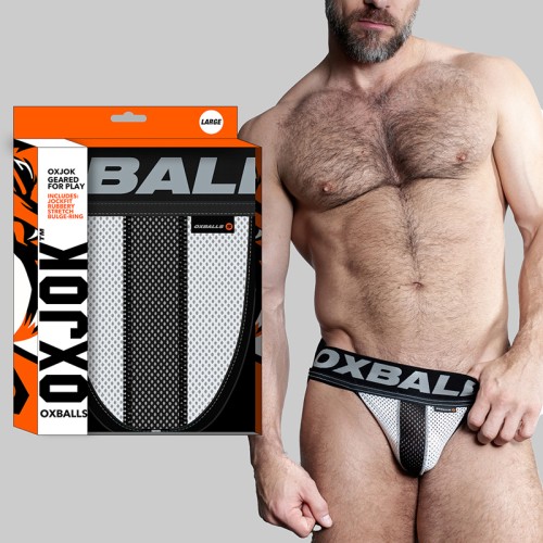 Buy Oxballs Oxjok Airmesh Swagger Jockstrap Ice White L Online