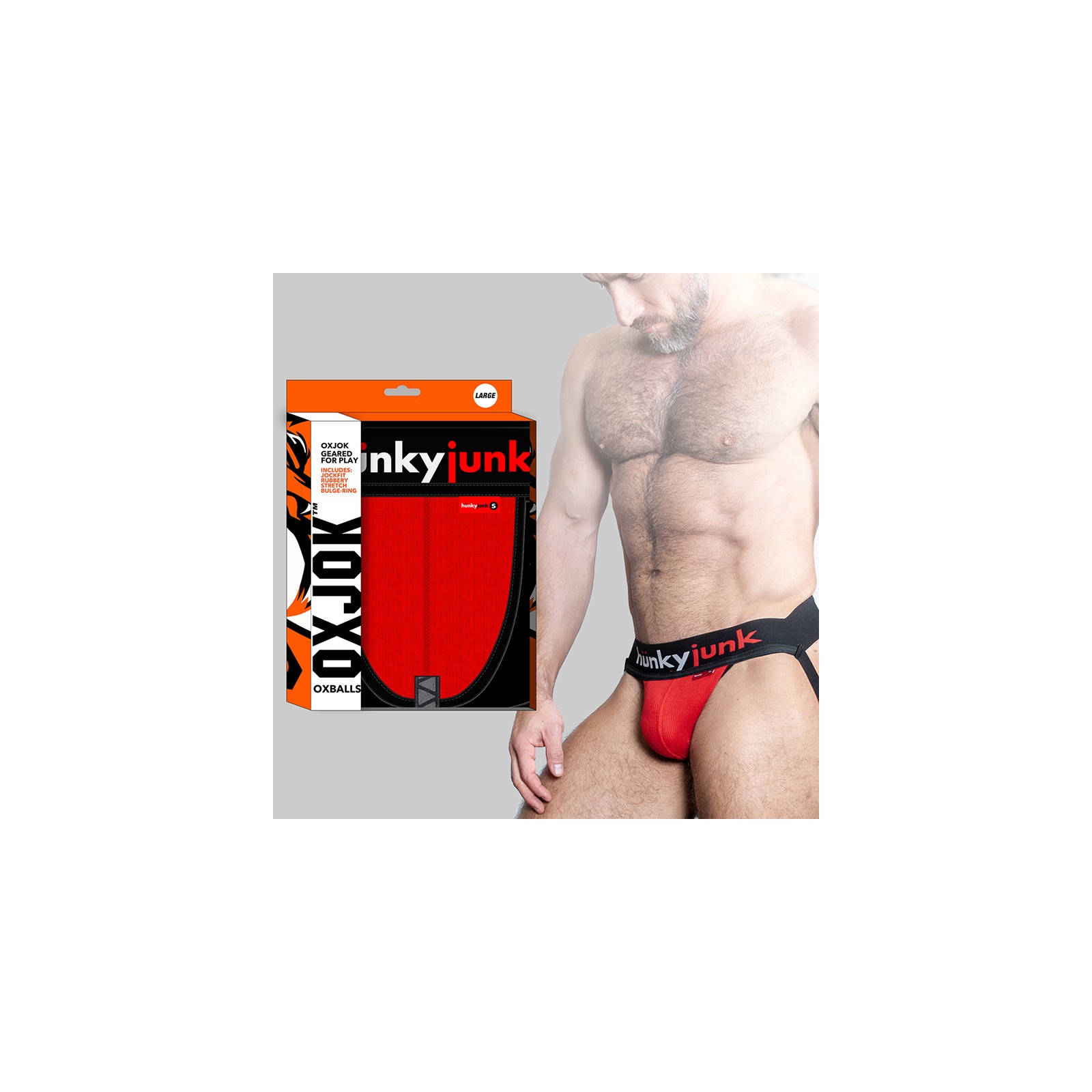 Oxballs Oxjok Hunker Red Hot Jock for Ultimate Comfort