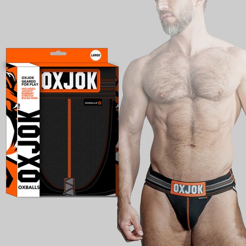 Buy Oxballs Oxjok Dual Strap Jock Black Iron S