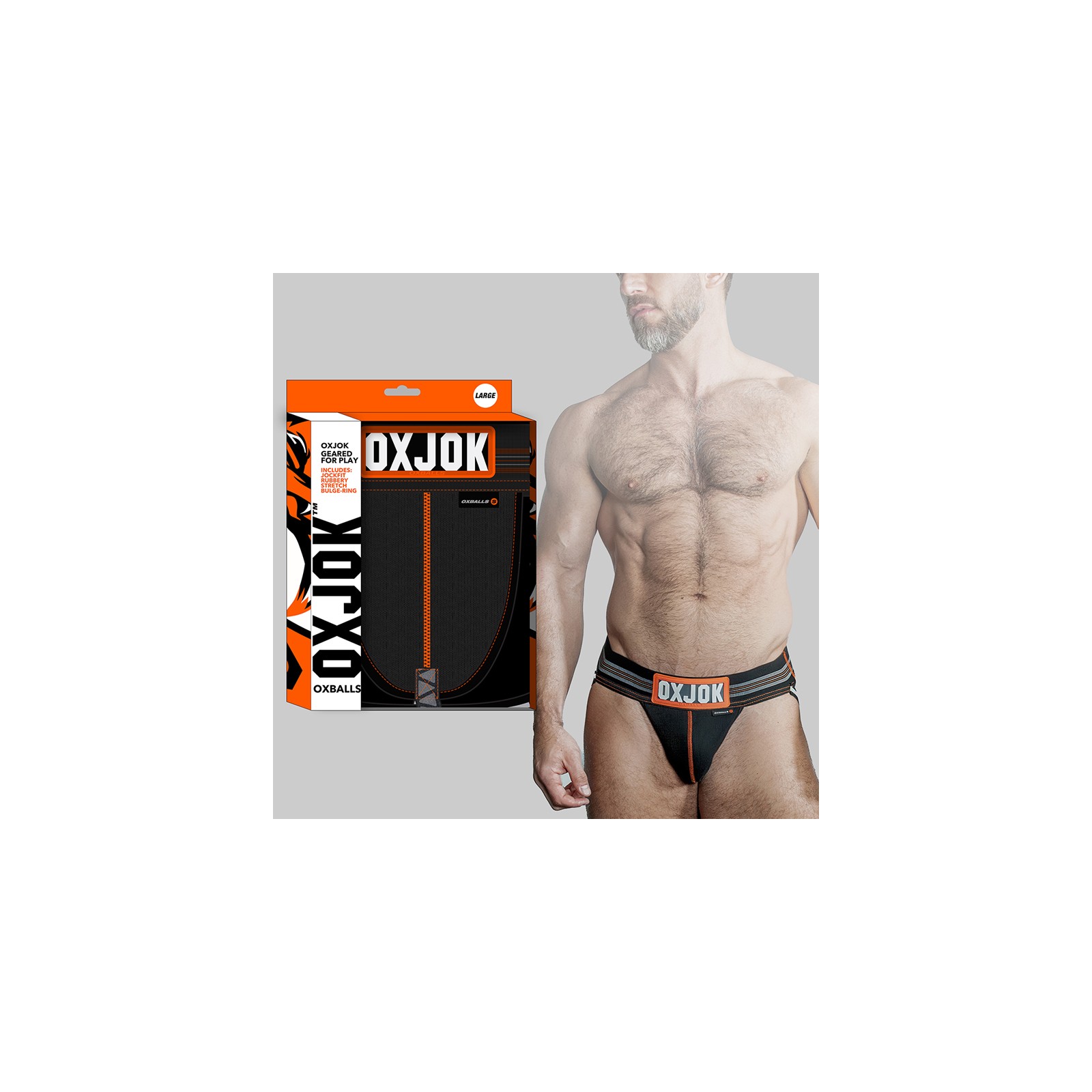 Buy Oxballs Oxjok Dual Strap Jock Black Iron S