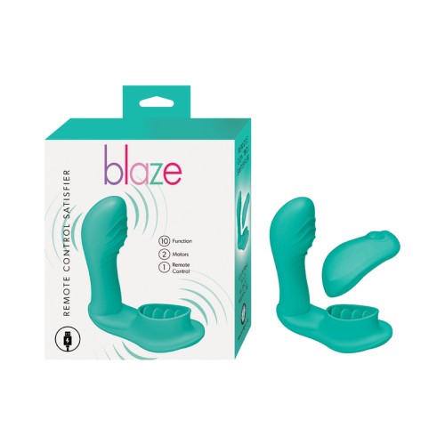 Blaze Remote Control Satisfier - Innovative Dual Stimulation