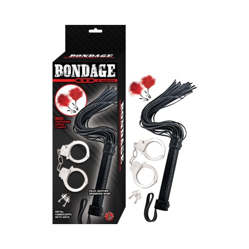 Kit de Bondage Nasstoys con Zurrones y Plumas