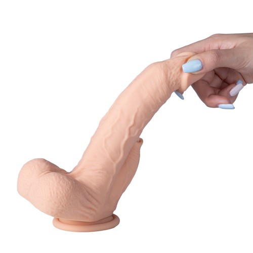 Dildo Colter Controlado por App con Movimiento de Empuje