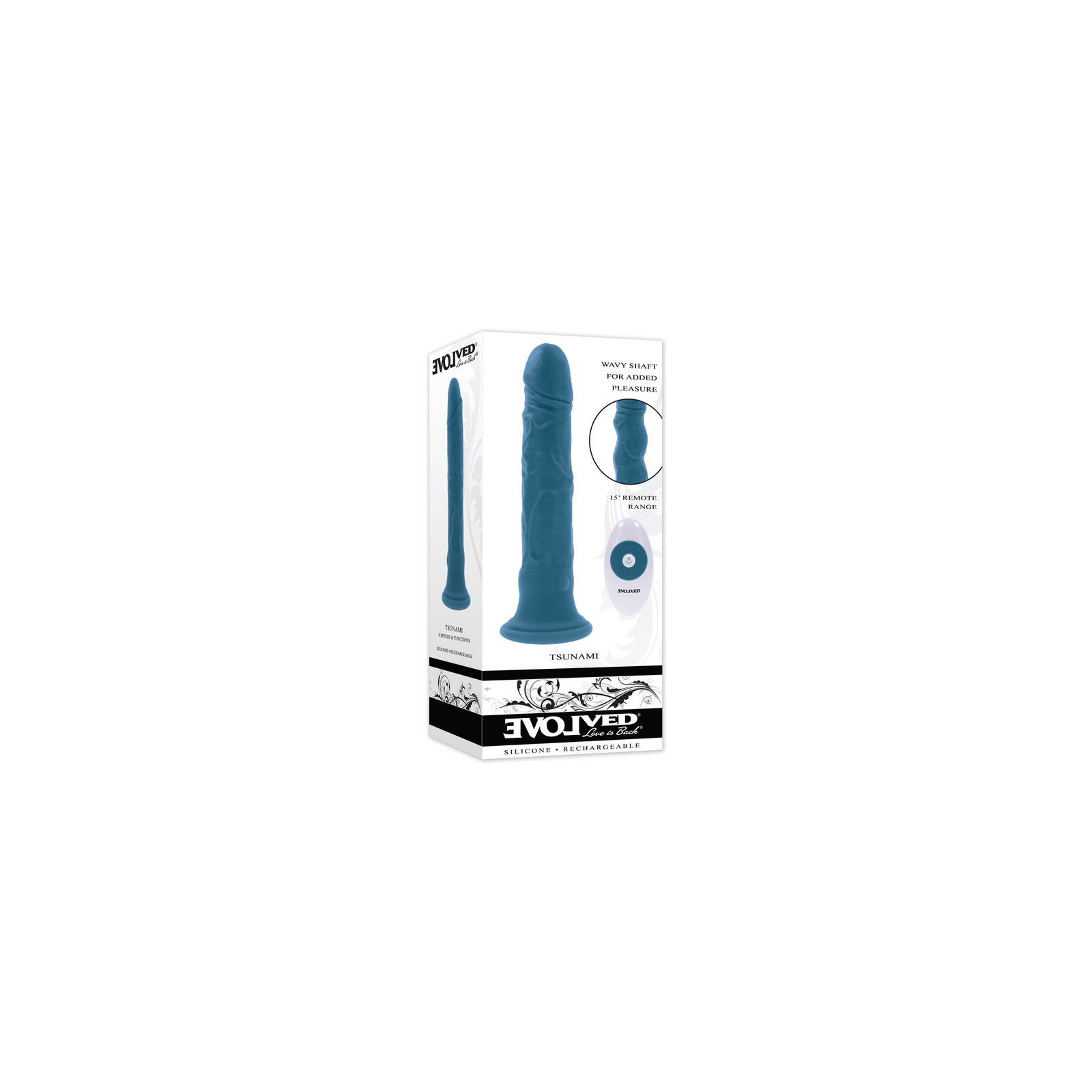 Evolved Tsunami Rechargeable Vibrating Dildo