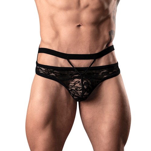 Male Power Lucifer Cut Out Strappy Thong for Ultimate Comfort