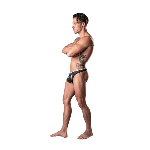 Male Power Marble Mesh Mini Thong for Men