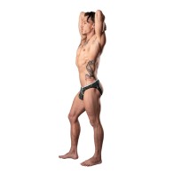 Male Power Jockstrap de Malla Moderna Negro