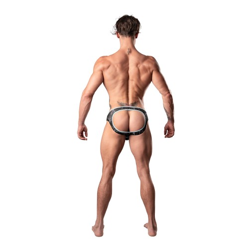 Male Power Jockstrap de Malla Moderna Negro