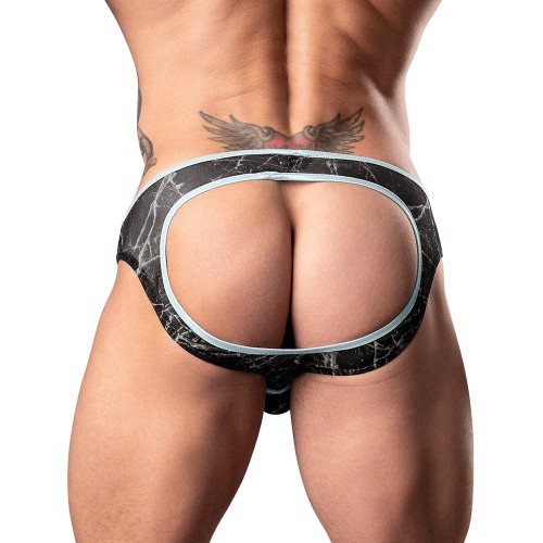 Male Power Jockstrap de Malla Moderna Negro