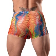 Male Power Tanga Corto Tu Encaje o el Mio Multicolor L