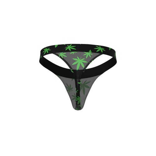 Male Power Hazy Dayz Micro Thong Pot Leaf