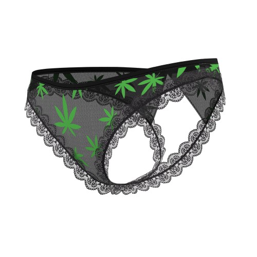 Magic Silk Hazy Dayz Crotchless Panty - Tempting Design