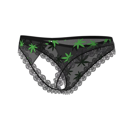 Magic Silk Hazy Dayz Crotchless Panty - Tempting Design