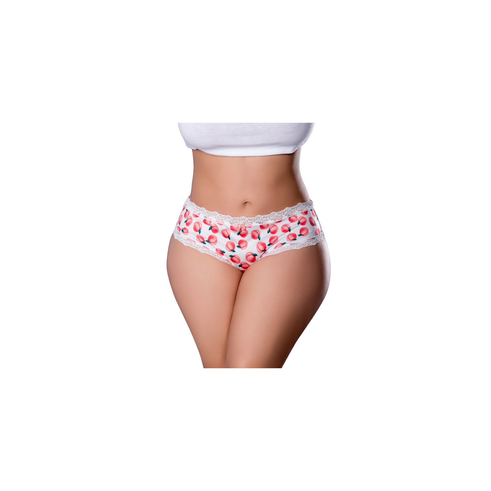 Short de Cuerpo Magic Silk Sweet Treats con Lubricante - Durazno Talla Queen