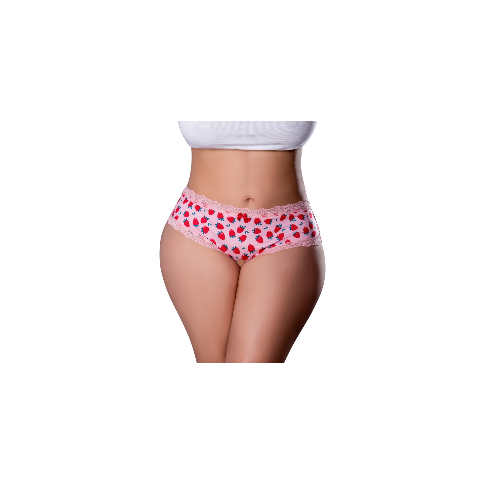 Short Crotchless Magic Silk Sweet Treats para Mujeres