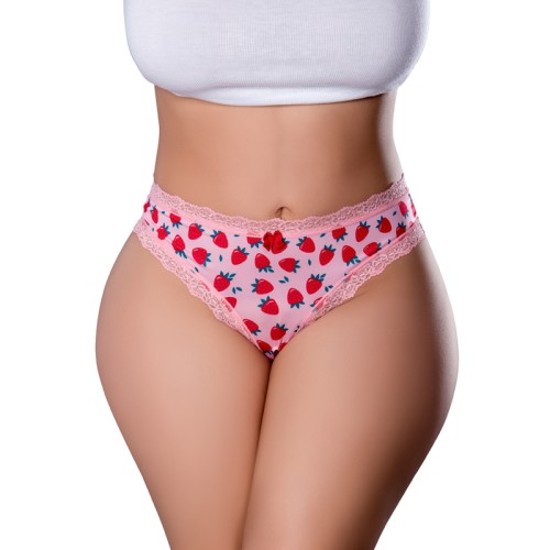 Tanga Crotchless Sweet Treats con Lubricante - Ropa Fantasía