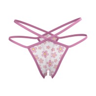 Tanga Magic Silk Daisy con Corte Abierto