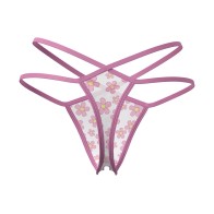 Tanga Magic Silk Daisy con Corte Abierto