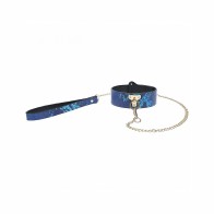 Ouch! Florence Collection Blue Collar With Leash