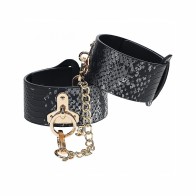 Ouch! Florence Collection Adjustable Ankle Cuffs - Elegant Bondage