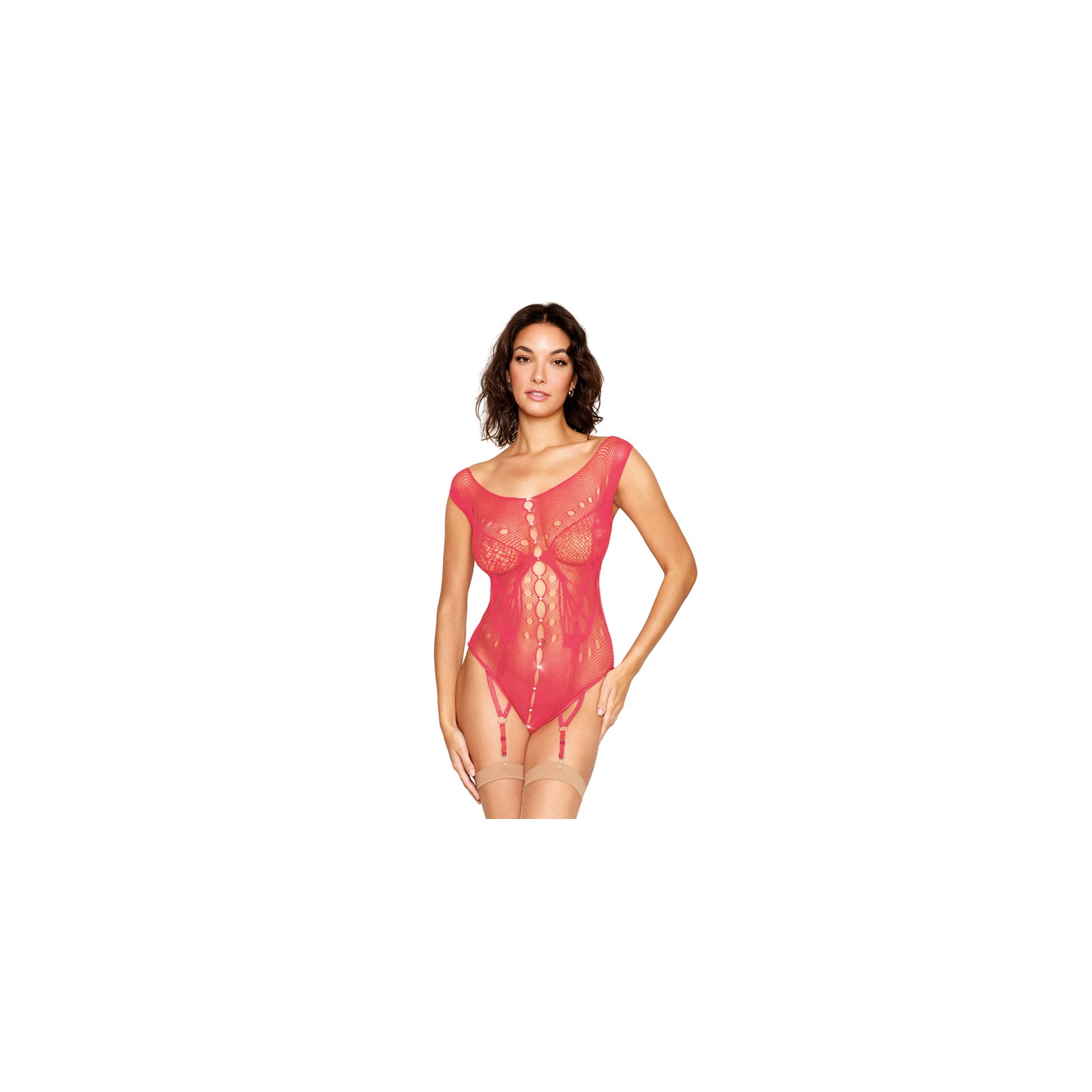 Body de Red de Mariposa Dreamgirl con Tirantes