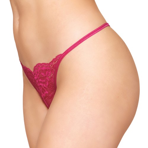 G-String de Encaje Abierto Beet de Dreamgirl