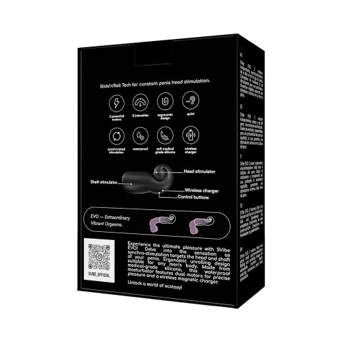 Snail Vibe Evo Rechargeable Black Masturbator