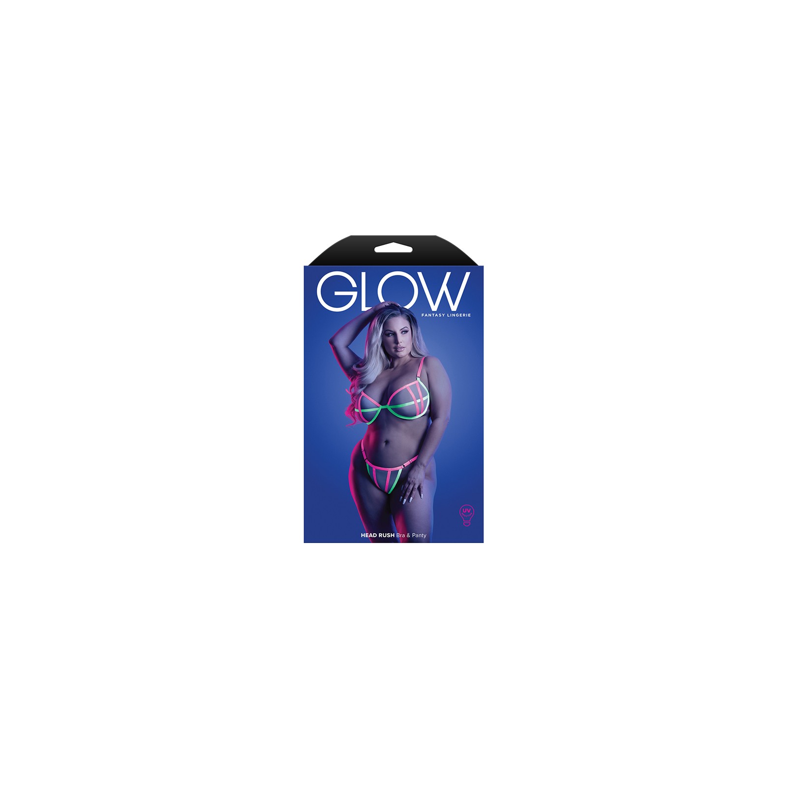 Fantasy Lingerie Glow UV Bra & G-String