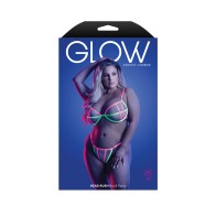 Fantasy Lingerie Glow UV Bra & G-String