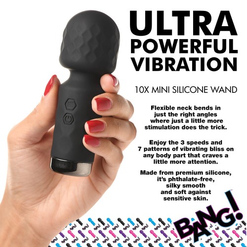 BANG! 10X Mini Silicone Wand - Travel-Friendly Fun