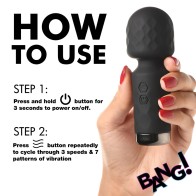 BANG! 10X Mini Silicone Wand - Travel-Friendly Fun