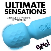 BANG! 10X Mini Silicone Wand Blue