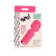 Compact Pink Mini Wand for Discreet Pleasure