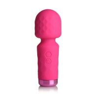 Compact Pink Mini Wand for Discreet Pleasure