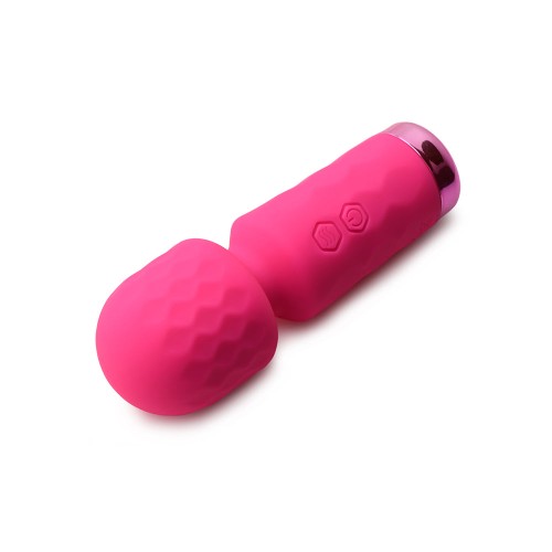 Compact Pink Mini Wand for Discreet Pleasure