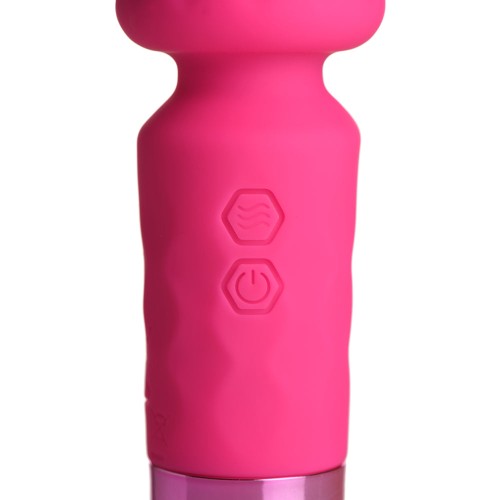 Compact Pink Mini Wand for Discreet Pleasure