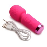 Compact Pink Mini Wand for Discreet Pleasure